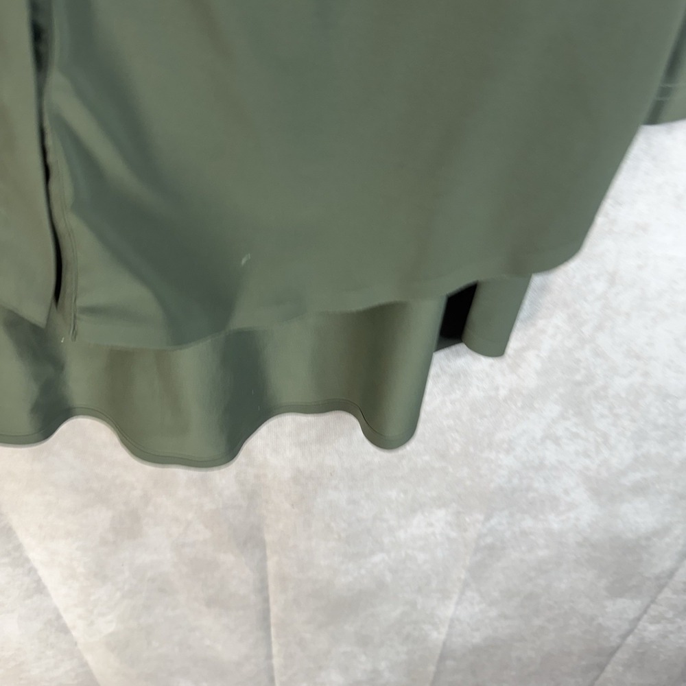 Aday Something Borrowed Long Sleeve Shirt In Moss Green Women's Size L - Picture 2 of 6